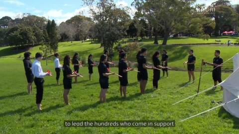 Video for Auckland ākonga march at Manukau to promote te reo