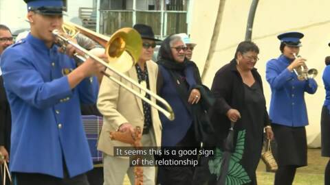 Video for PM Ardern welcomed to Tūrangawaewae Marae