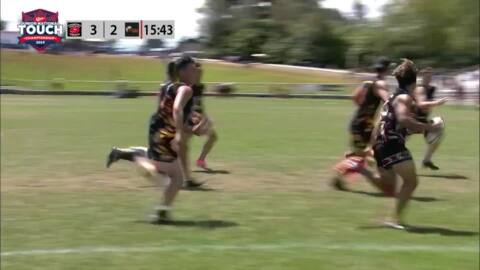 Video for 2019 Bunnings Jnr National Touch: 16B FINALS, Waikato v Counties Manukau