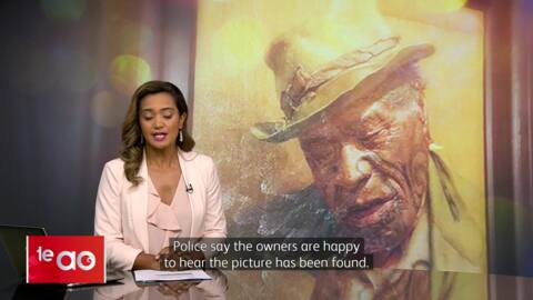 Video for Police recover stolen Goldie painting