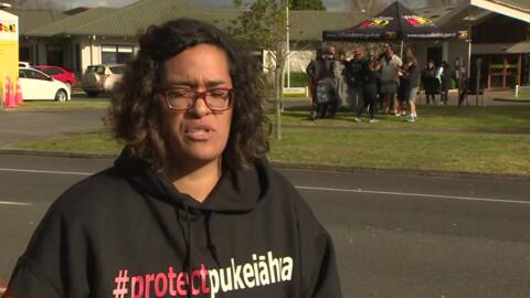 Video for Ngāti Tamainupō march over housing subdivision on pa site