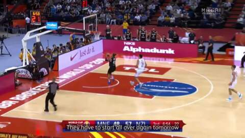 Video for Tall Blacks keep World Cup dream alive with win over Montenegro