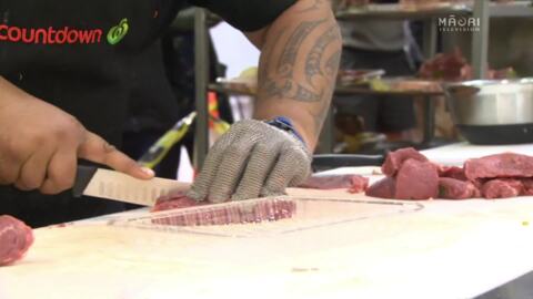 Video for Young Ngāpuhi butchers carve up at champs