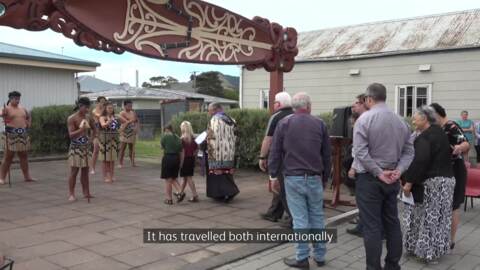 Video for New whakairo unveiled in Uawa