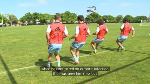 Video for Arthritic infection sidelines Sevens Player Webber