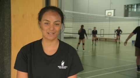Video for Volleyballer Tamara Otene digs for Youth Olympics 