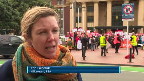 Video for IRD and MBIE staff strike again