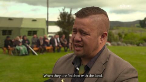 Video for NZDF land symbolically returned to Ngāti Rangi