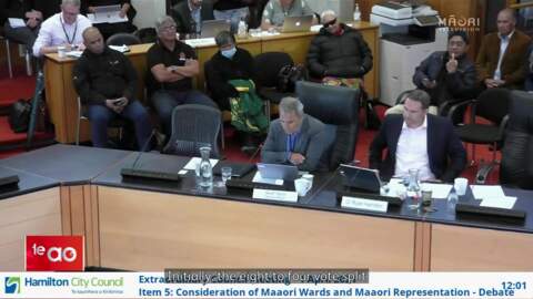 Video for Decision against Māori wards in Hamilton revoked