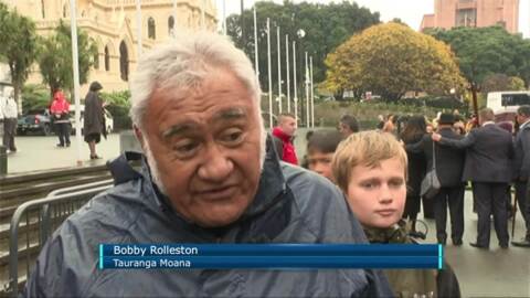 Video for Tauranga Moana protest Hauraki Settlement at Parliament 