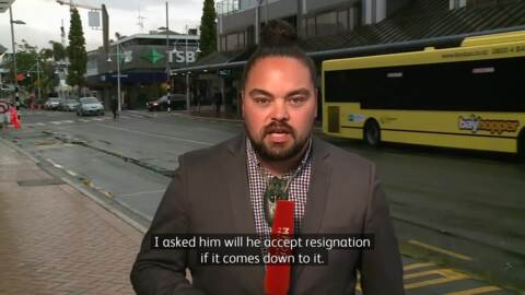 Video for Call for resignation of Tauranga city councillor over his rejection of racism claims by local Māori