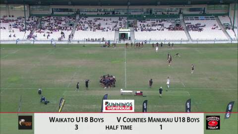 Video for 2019 Bunnings Jnr National Touch: 18B FINALS, Waikato v Counties Manukau