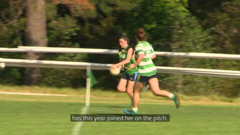 Video for Māori mum and daughter at home on Gaelic football pitch