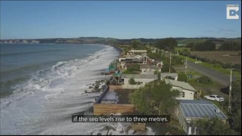 Video for Coastal marae at risk of rising sea levels
