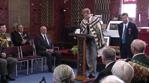 Video for Prince Harry wows with te reo speech