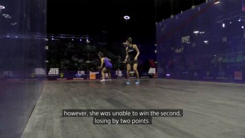 Video for King loses in latest Pro Squash World Tour event