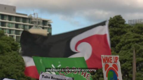 Video for &#039;We’re telling the government to wake up&#039; - Rangatahi strike