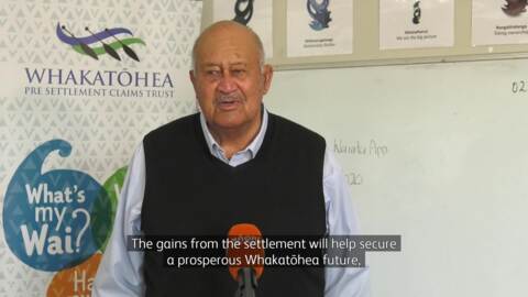 Video for Whakatōhea Treaty settlement valued as one of the largest yet