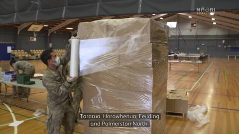 Video for NZDF work with Manawatū iwi to distribute food parcels