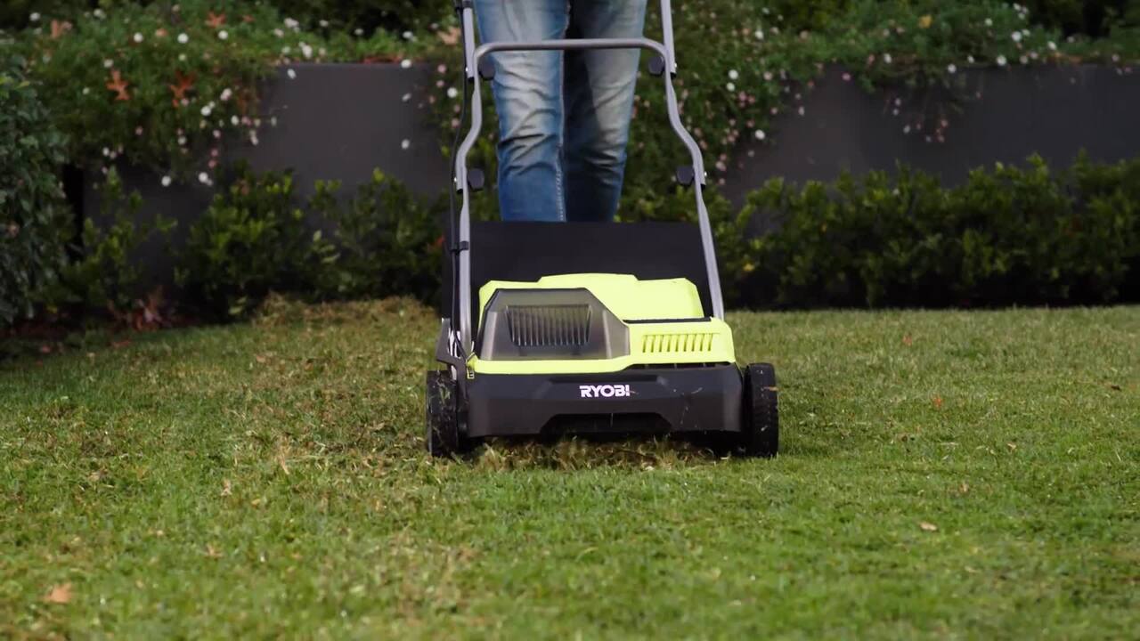 Ryobi best sale scarifier cordless