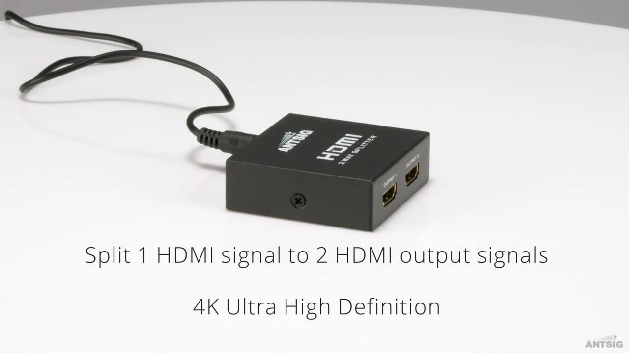 HDMI Splitter 2 Way 1 In 2 Out Y Adapter Cable