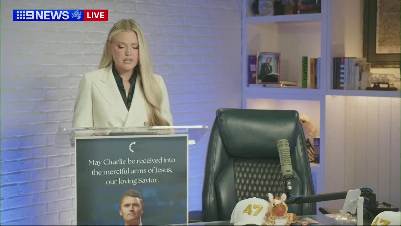 Charlie Kirk's wife Erika's emotional address after his death