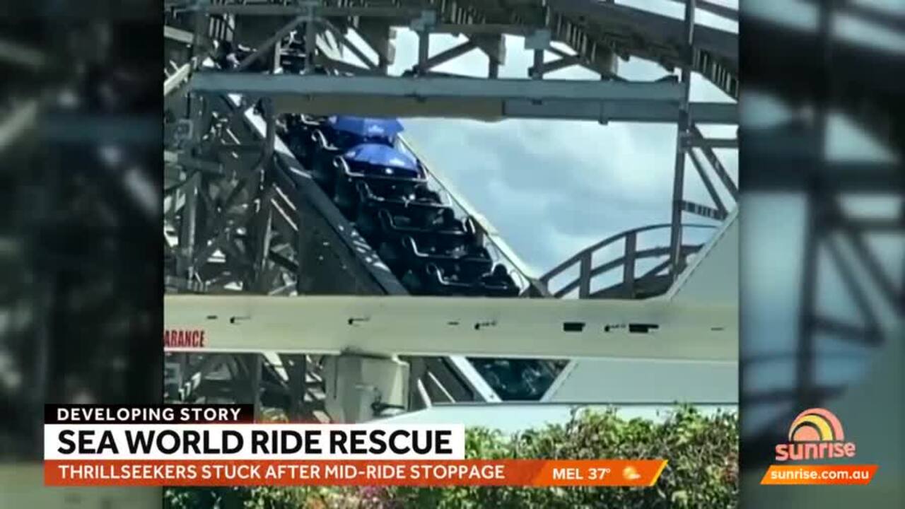 Firefighters rescue people stuck on SeaWorld rollercoaster