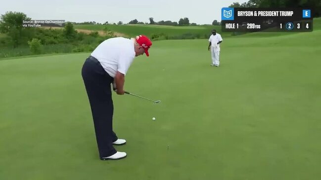 Donald Trump golf video shared by Bryson DeChambeau goes viral