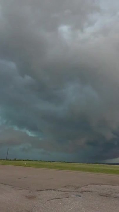 Storm Clouds Loom Over Hamilton in Texas During Severe Weather | news ...