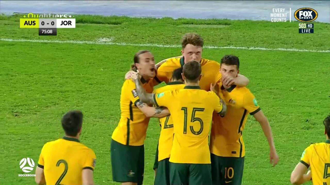 Socceroos wrap up perfect World Cup qualifying phase with win over Jordan, Australia
