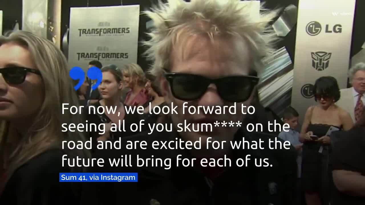 Disbanding,' you say? Sum 41 rockers say they're splitting after new album  and tour
