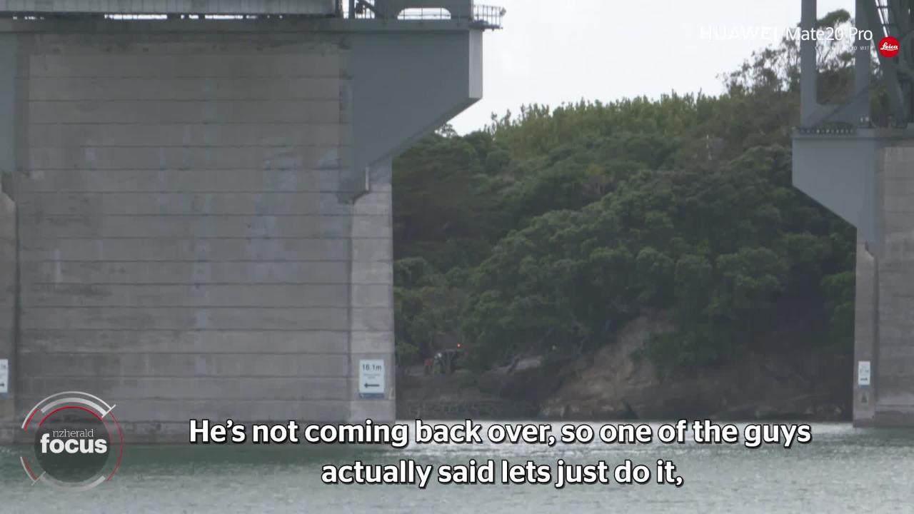 Exclusive: Details of daring rescue of attempted Auckland Harbour Bridge  jumper - NZ Herald