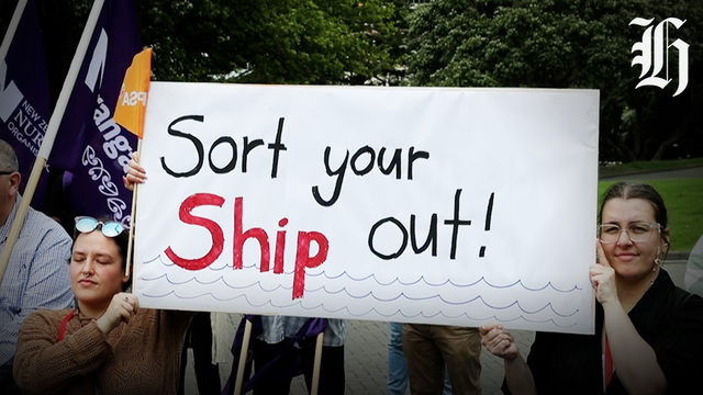 Maritime Union holds ferry rally at Parliament NZ Herald 