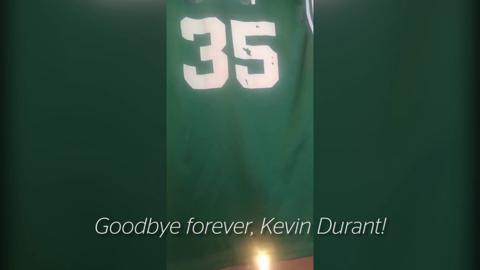 Kevin durant 2024 burning jersey