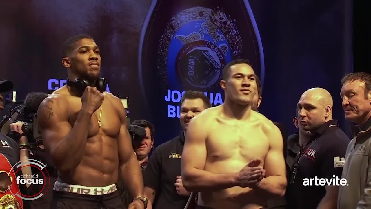 Boxing Joseph Parker and Anthony Joshua hit targets amid weigh-in razzmatazz