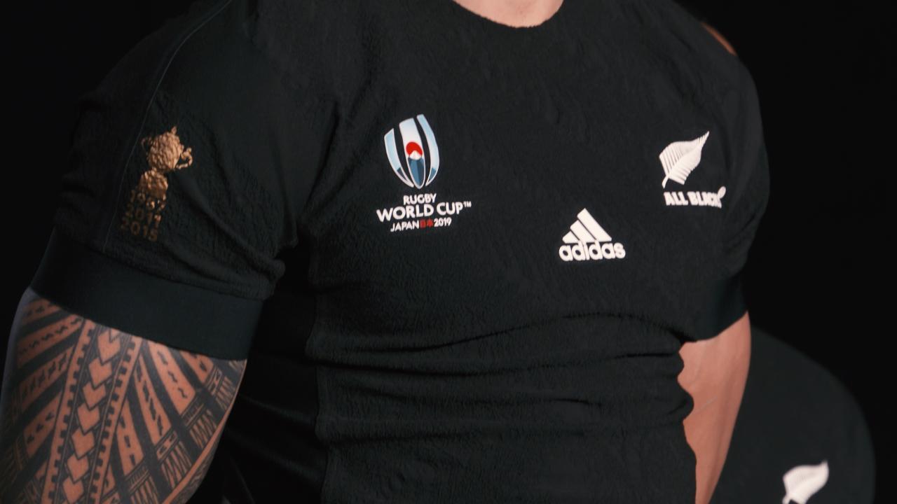 rugby world cup all black jersey