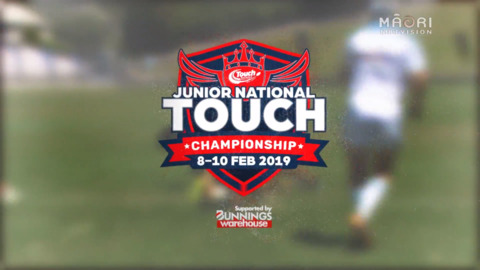 Video for 2019 Bunnings Junior National Touch Champs, U16 Mixed, BOP v Auckland.