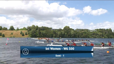 Video for 2021 Waka Ama Championships - Int Women - W6 500 Semi 1/2