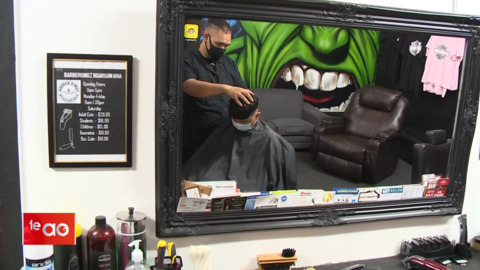 Video for Wage subsidy keeps small-town barbershop open   