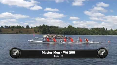 Video for 2019 Waka Ama Sprints - Master men - W6 500 Semi 2/2
