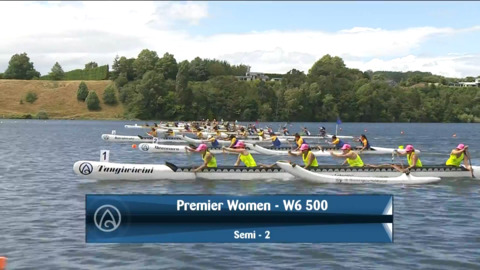 Video for 2021 Waka Ama Championships - Premier Women - W6 500 Semi 2/2