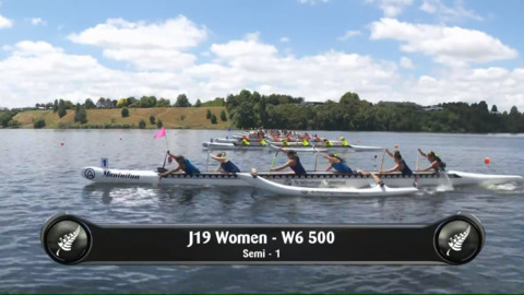 Video for 2019 Waka Ama Sprints - J19 Women - W6 500 Semi 1/2