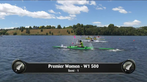 Video for 2019 Waka Ama Sprints - Premier Women - W1 500 Semi 1/2