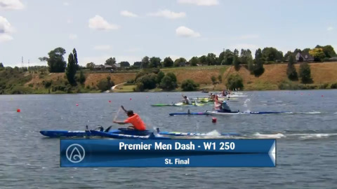 Video for 2020 Waka Ama Sprints - Premier Men Dash - W1 250 St. Final