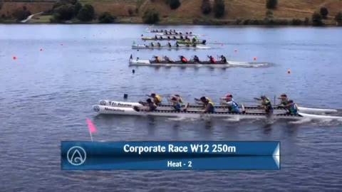 Video for 2020 Waka Ama Sprints - Corporate Race - W12 250 Semi 2/2