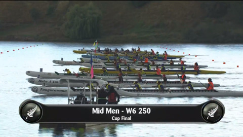 Video for 2019 Waka Ama Sprints - Mid Men - W6 250 Cup Final