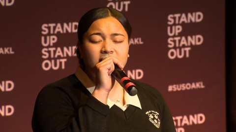 Video for Stand up Stand out 19, Sylvia Aholelei
