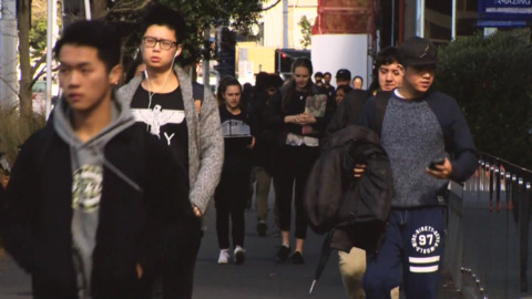 Video for  International students protest NZQA qualifications block