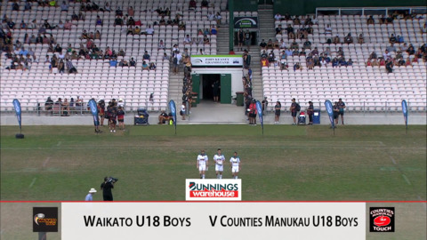 Video for 2019 Junior National Touch Champs, U18 Boys, Waikato v Counties Manukau