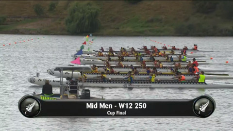 Video for 2019 Waka Ama Sprints - Mid Men - W12 250 Cup Final